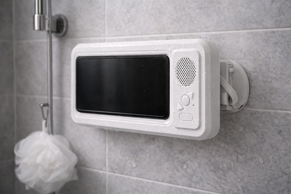 AquaSound™ Flow Waterproof Shower Speaker & Phone Holder